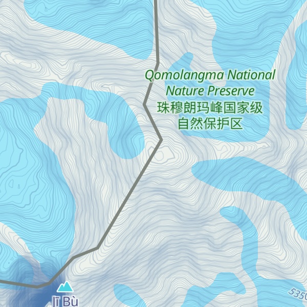 Map of Lǎng Bó Gǎng Rì  /  Rì Wú Bān Bā