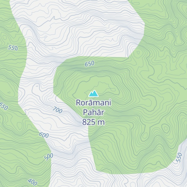 Map of Rorāmani Pahār