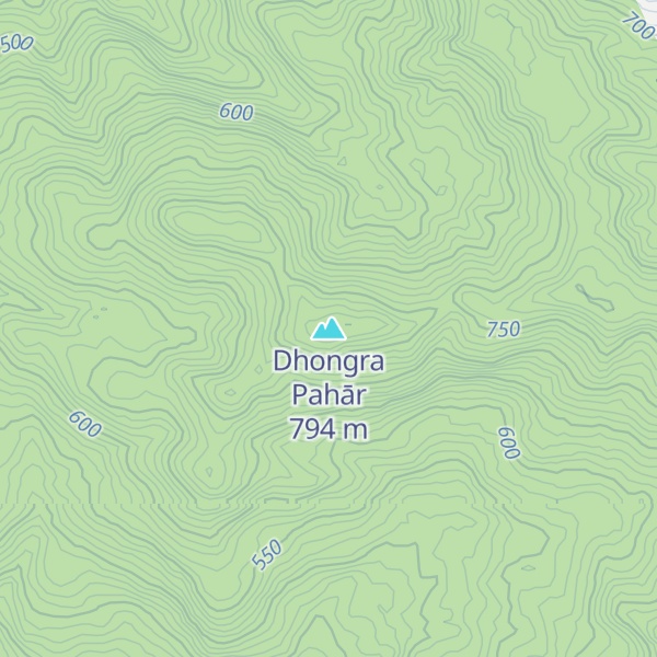 Map of Dhongra Pahār