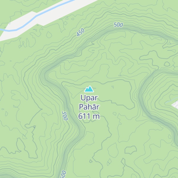 Map of Upar Pahār