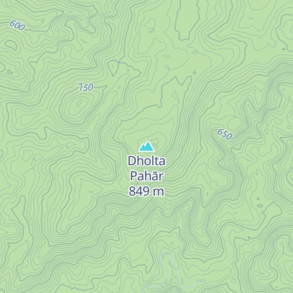 Map of Dholta Pahār