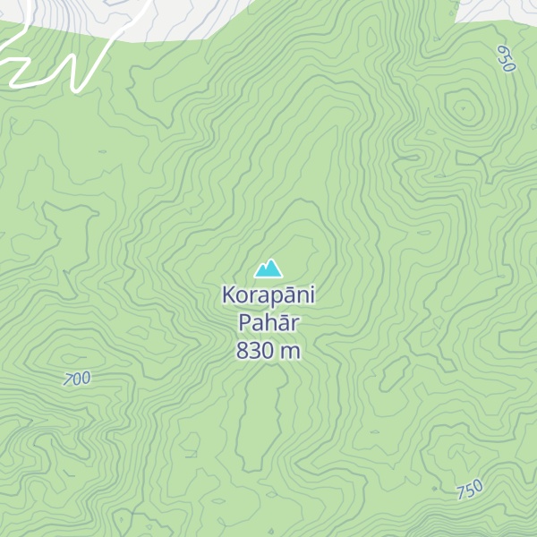 Map of Korapāni Pahār