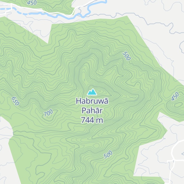 Map of Habruwā Pahār