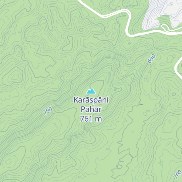 Map of Karāspāni Pahār