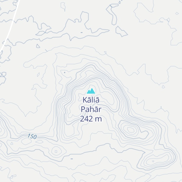 Map of Kāliā Pahār