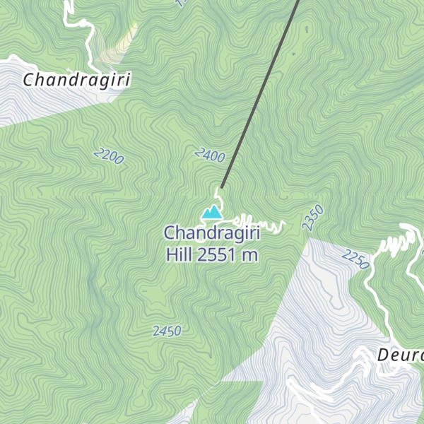 Map of Chandragiri Hill