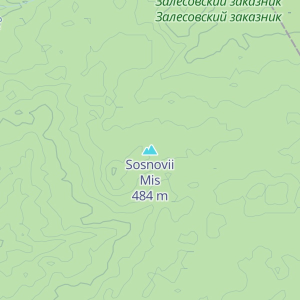 Map of Sosnovii Mis