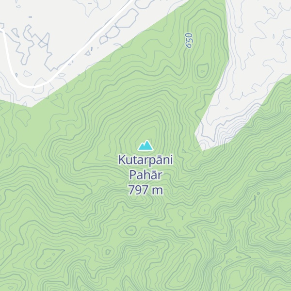 Map of Kutarpāni Pahār