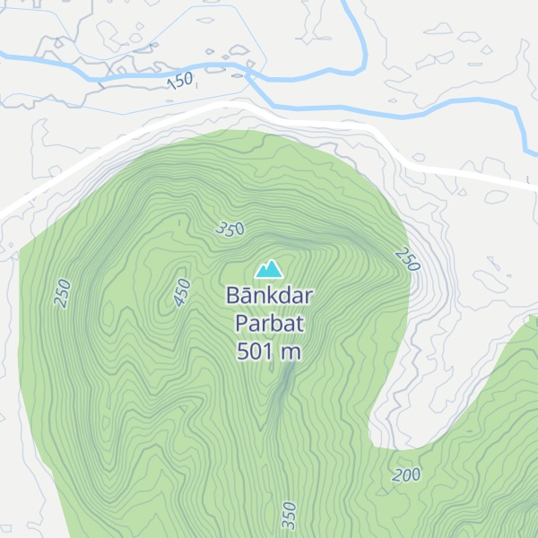 Map of Bānkdar Parbat