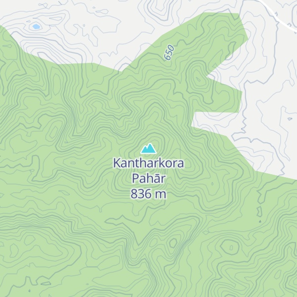 Map of Kantharkora Pahār