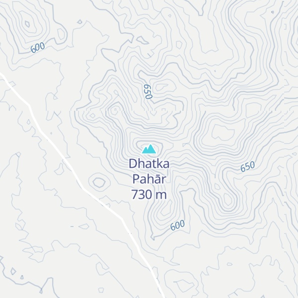 Map of Dhatka Pahār