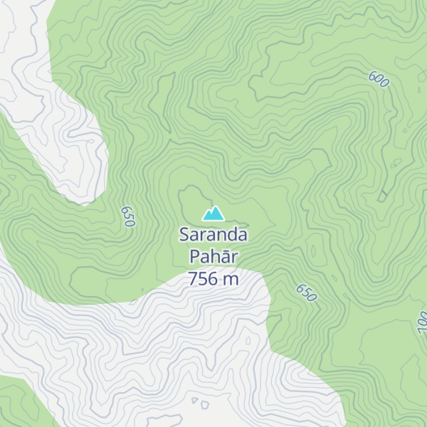Map of Saranda Pahār