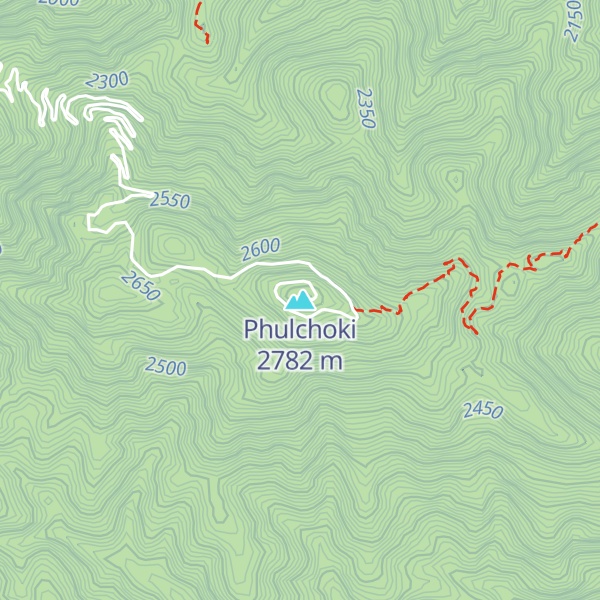 Map of Phulchoki