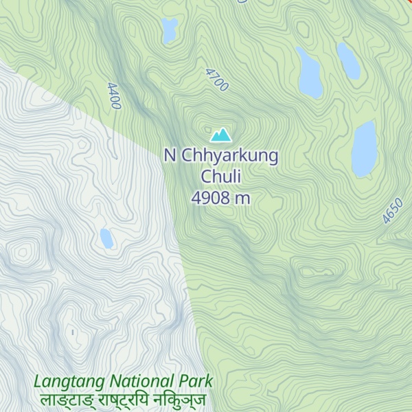 Map of Chhyārkuṅ Chuli̇̄