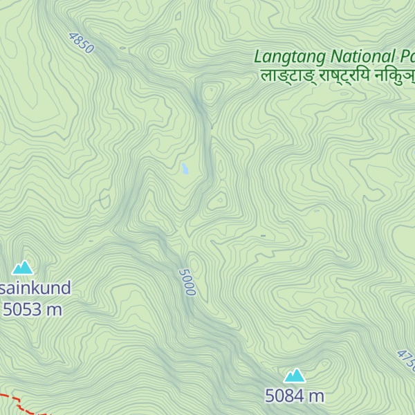 Map of Surya Peak