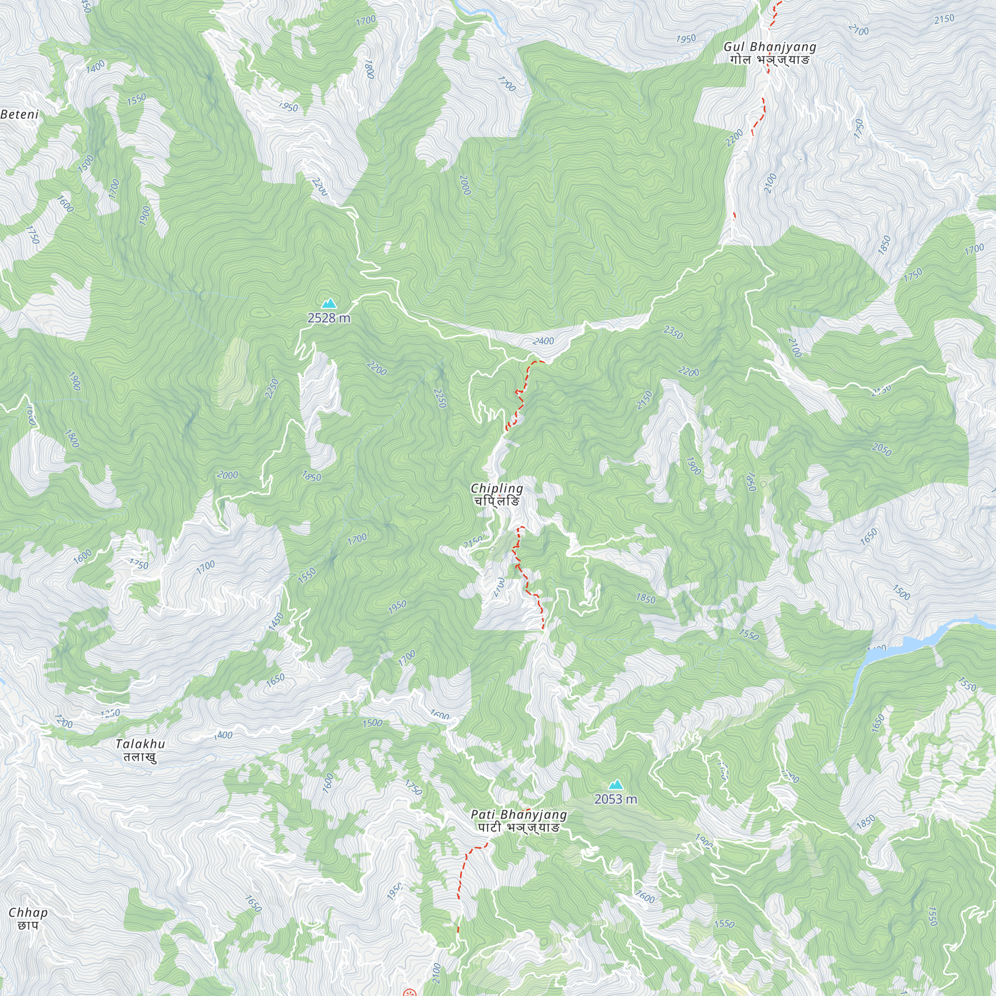 Chipling Mountain View map