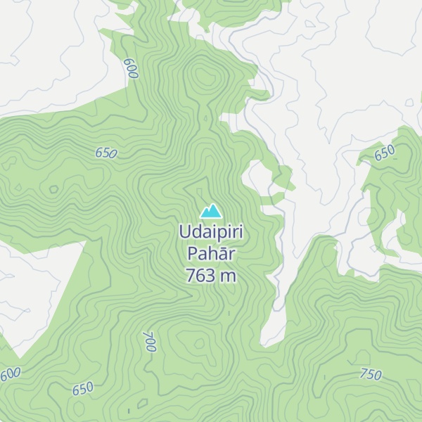 Map of Udaipiri Pahār