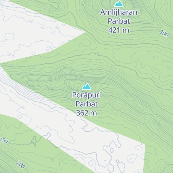 Map of Porāpuri Parbat
