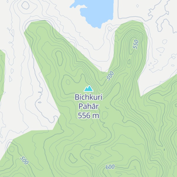 Map of Bichkuri Pahār
