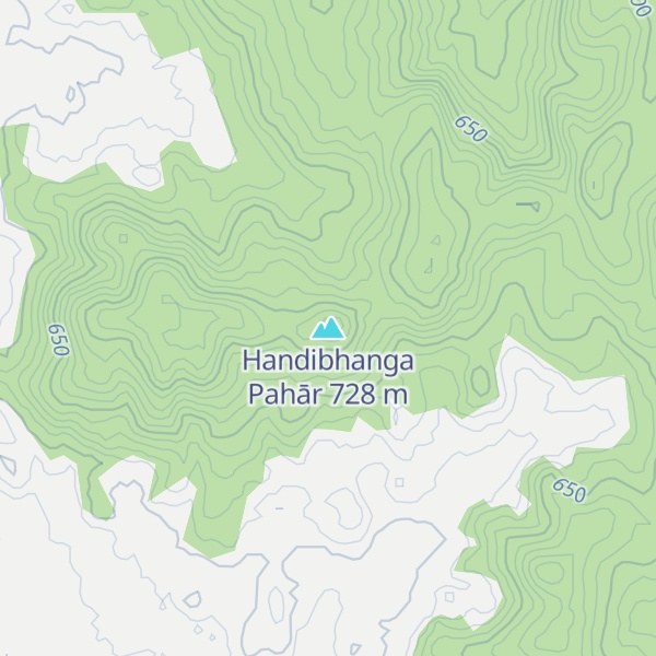 Map of Handibhanga Pahār