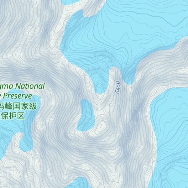Map of Natang Peak