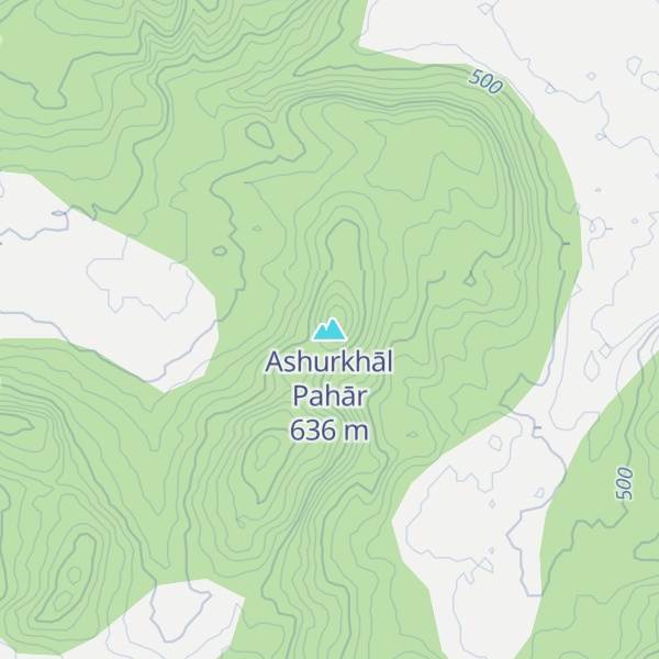 Map of Ashurkhāl Pahār