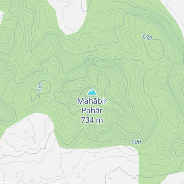 Map of Mahābir Pahār