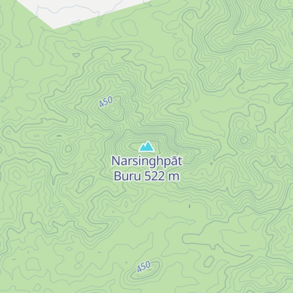 Map of Narsinghpāt Buru