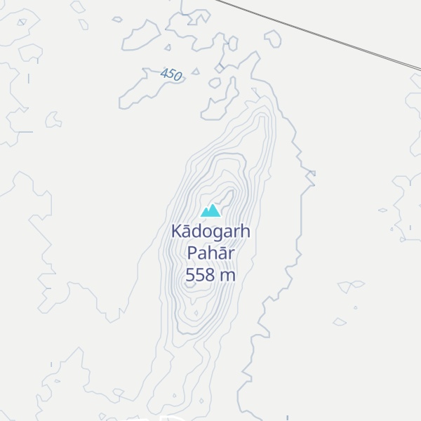 Map of Kādogarh Pahār