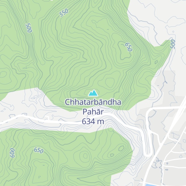 Map of Chhatarbāndha Pahār