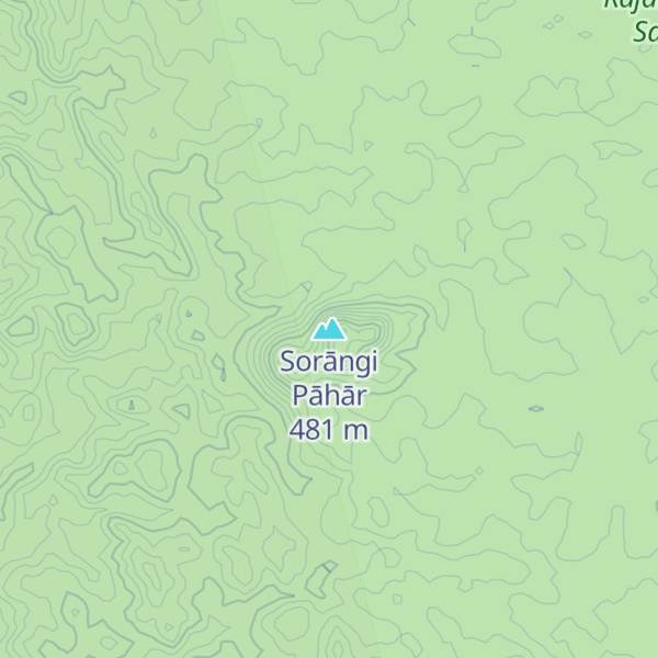 Map of Sorāngi Pāhār