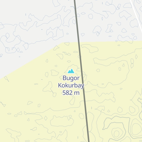 Map of Bugor Kokurbay