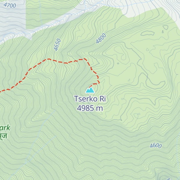 Map of Tserko Ri