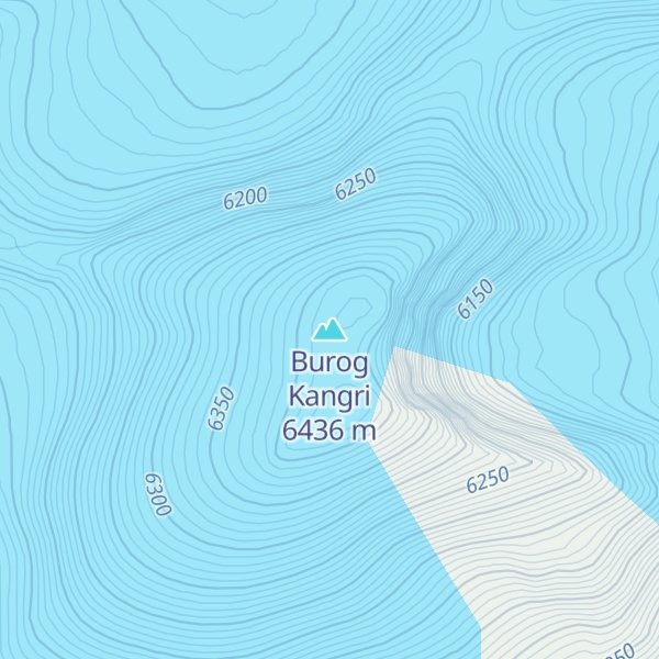 Map of Burog Kangri