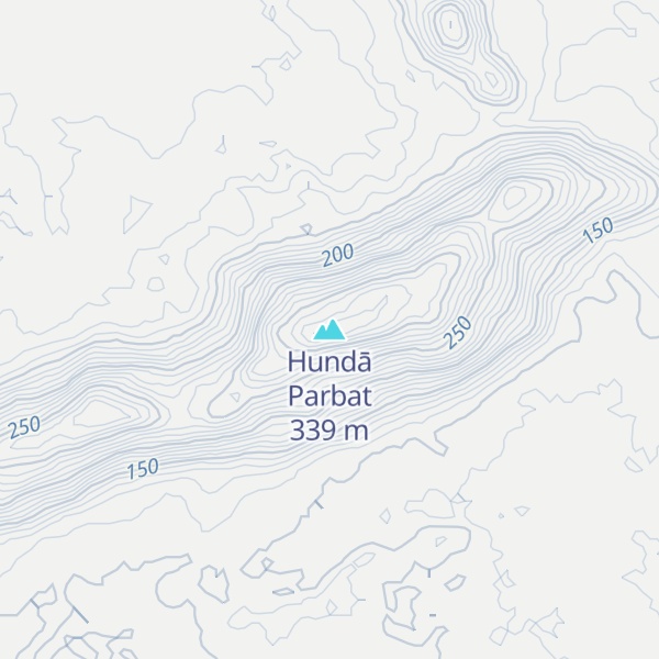 Map of Hundā Parbat