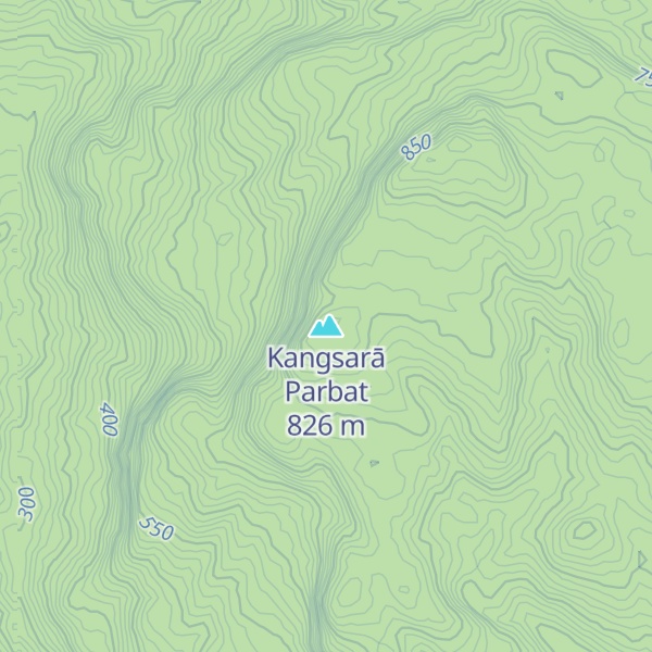 Map of Kangsarā Parbat