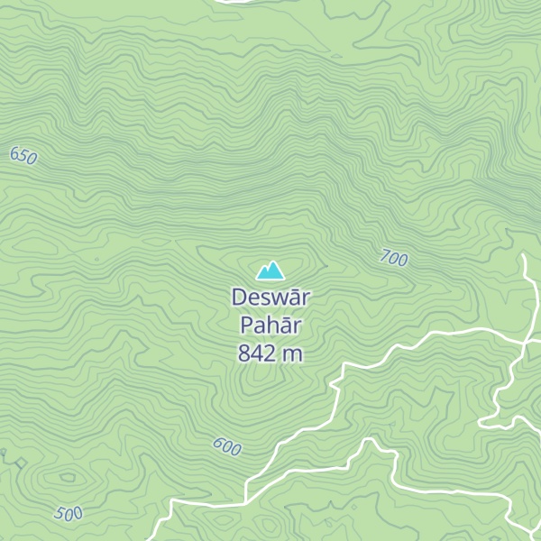 Map of Deswār Pahār