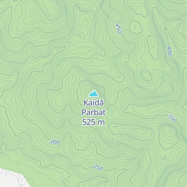 Map of Kaidā Parbat