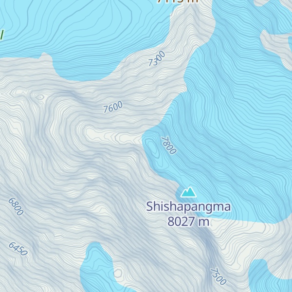 Map of Shishapangma Central