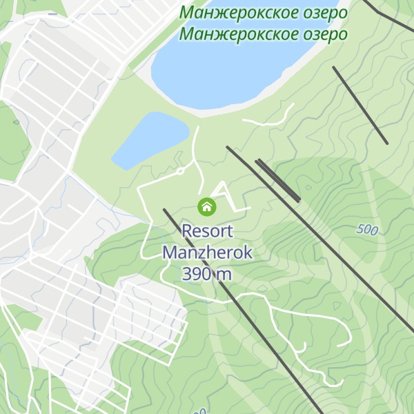 Map of Resort Manzherok