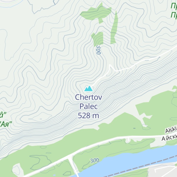 Map of Chertov Palec