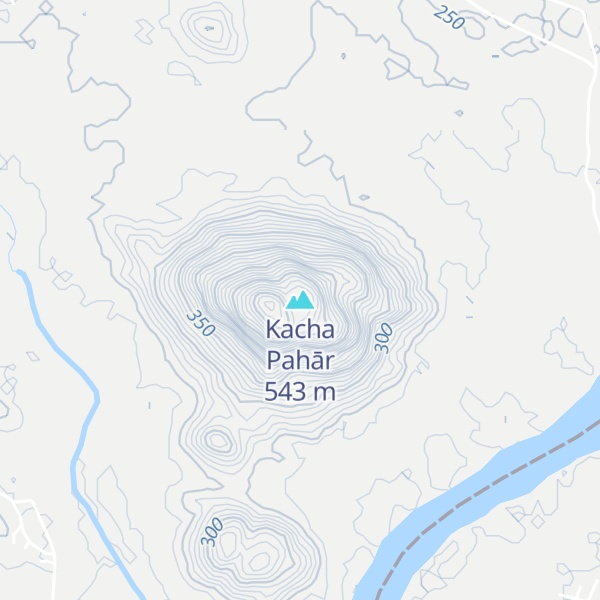 Map of Kacha Pahār