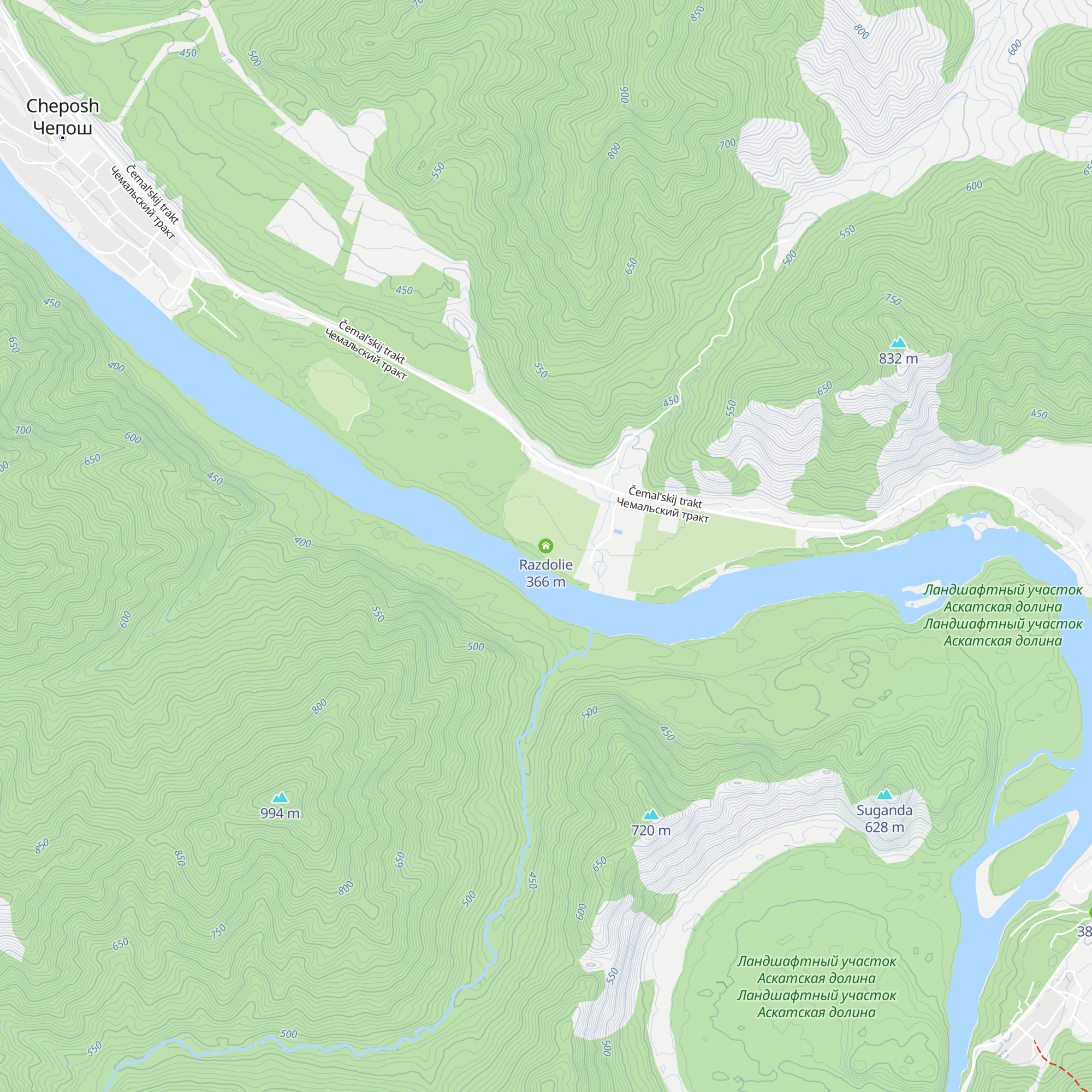 Razdolie map