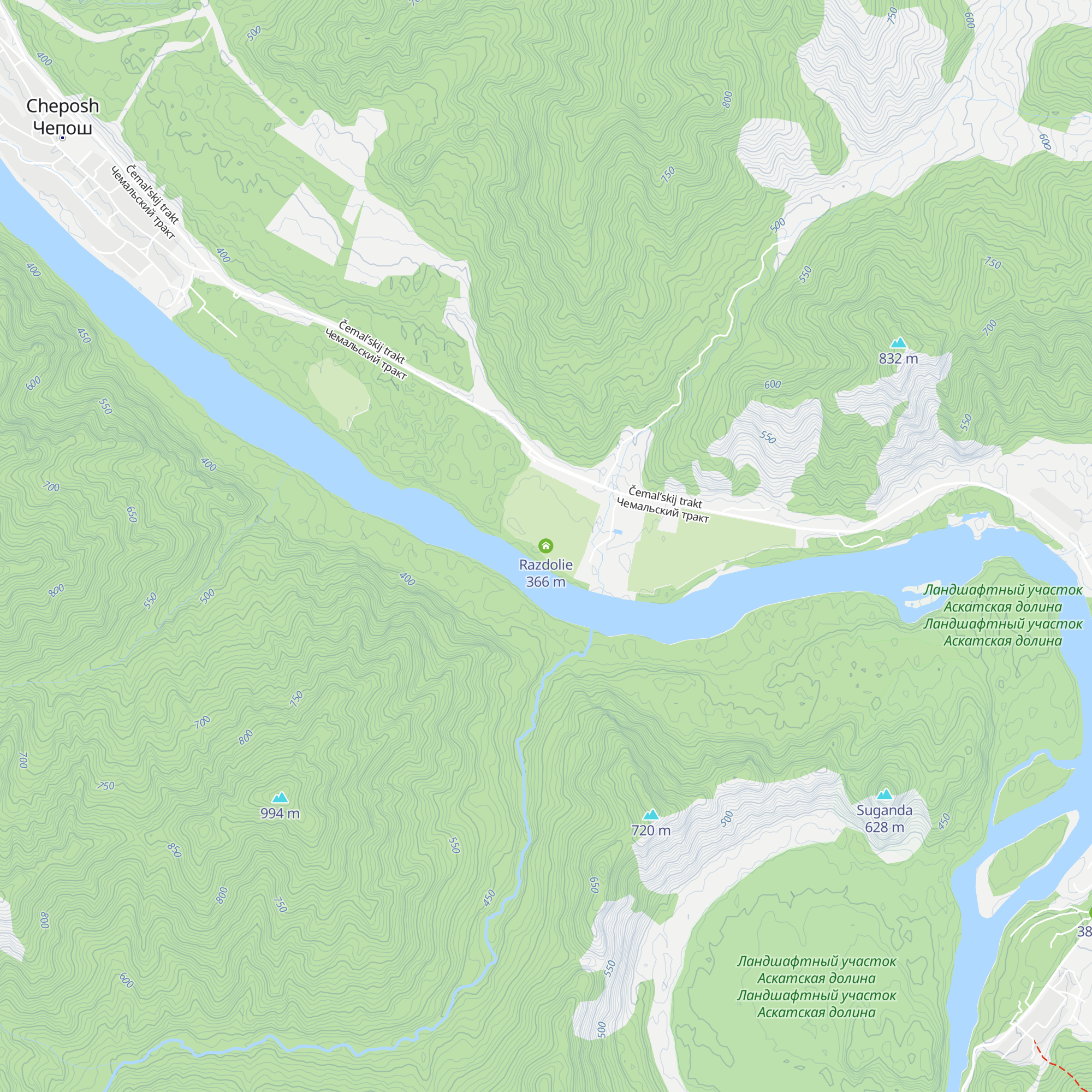 Razdolie map
