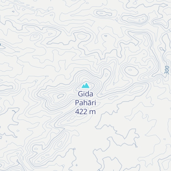 Map of Gida Pahāri