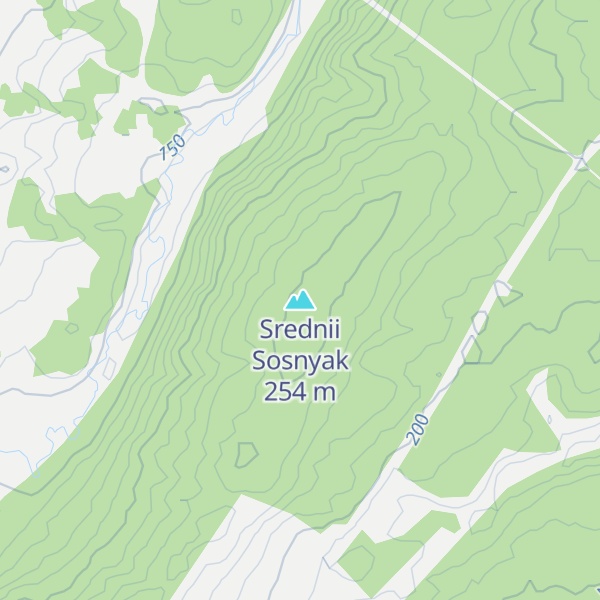 Map of Srednii Sosnyak