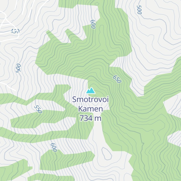 Map of Smotrovoi Kamen