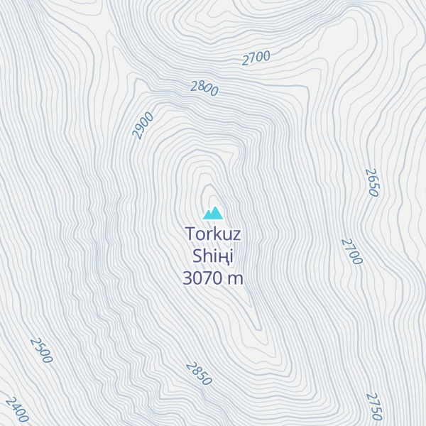Map of Torkuz Shiңi