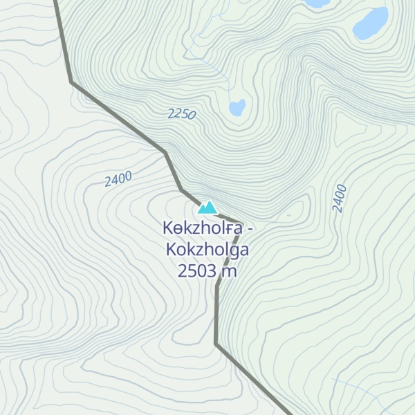 Map of Kөkzholғa - Kokzholga