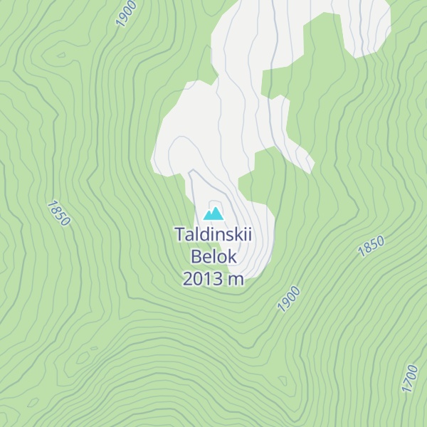 Map of Taldinskii Belok